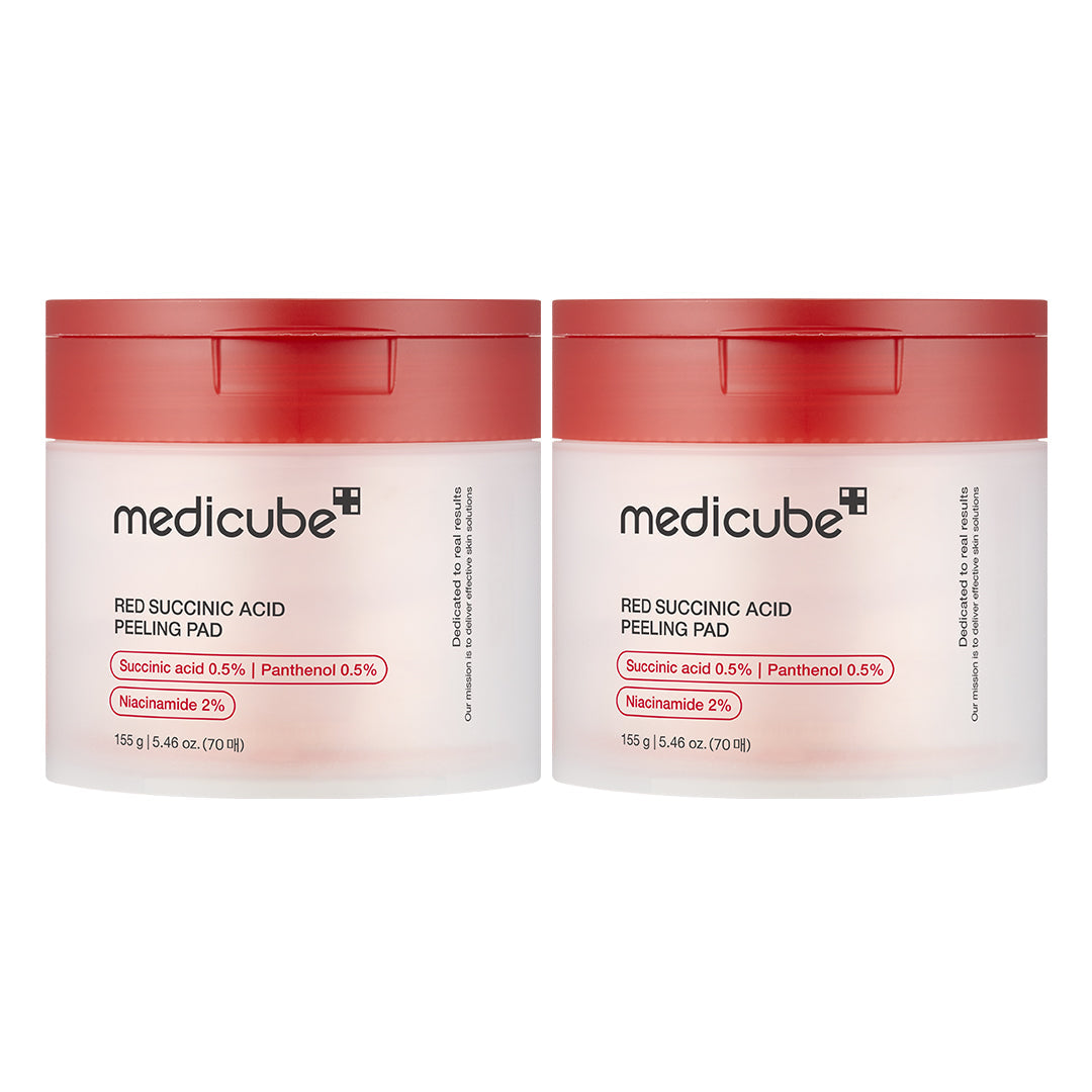Red Succinic Acid Panthenol Pads - 2 PACK