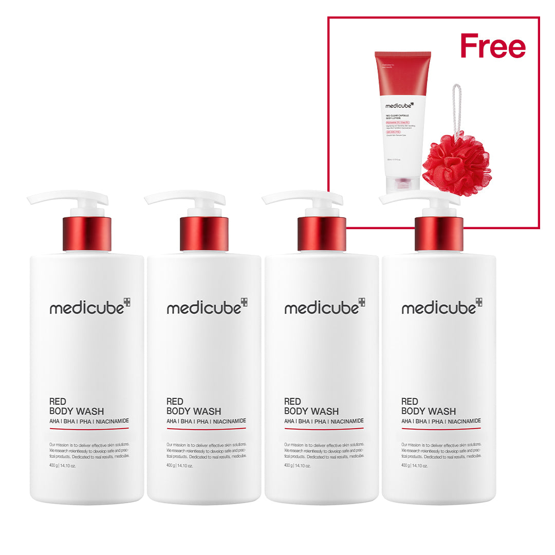 Red Body Wash - 4 PACK(+GIFT)