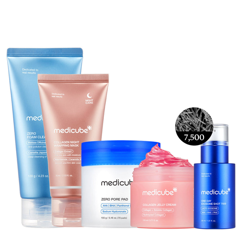 Affordable Glass Glow 7-Day Skincare Set - Collagen Jelly Cream