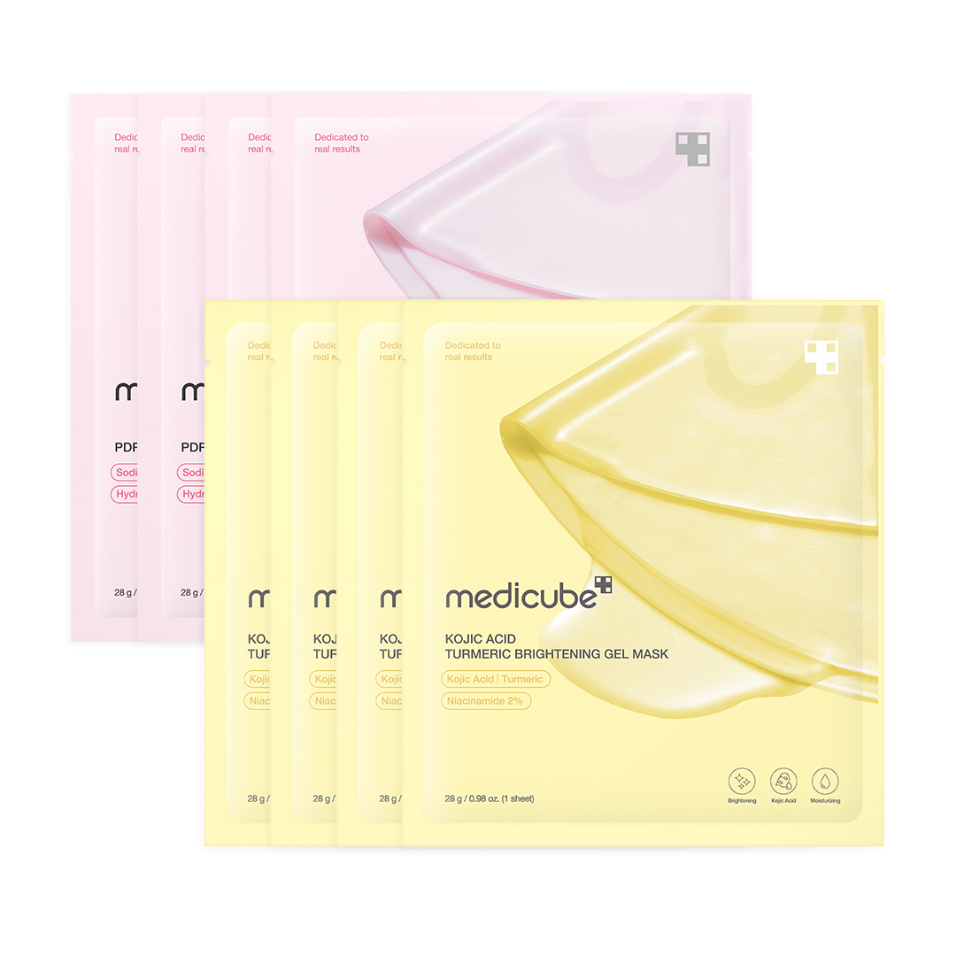 Salmon PDRN Pink Collagen Jelly Gel Mask - Gold & Pink Jelly Mask Bundle (8EA)
