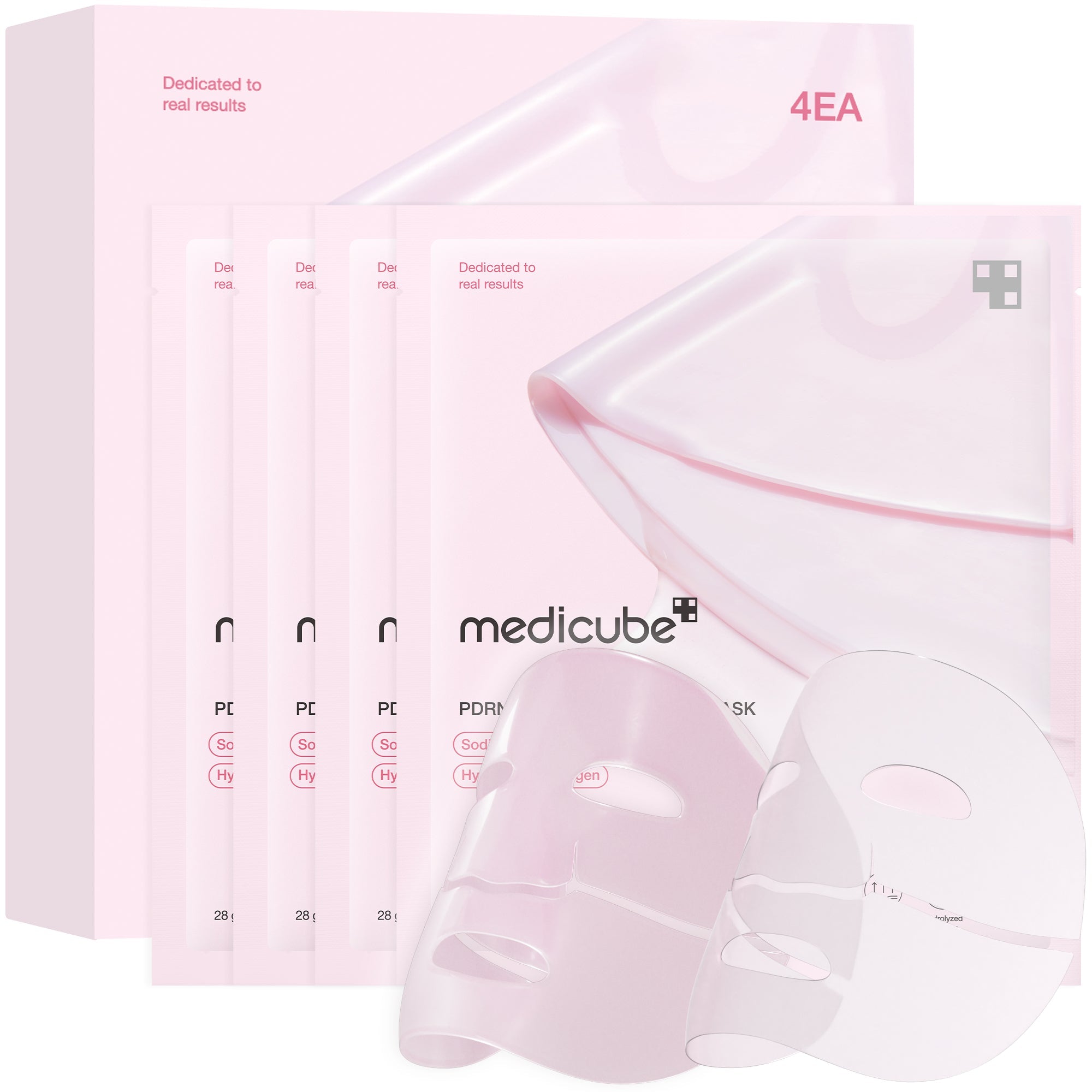 Salmon PDRN Pink Collagen Jelly Gel Mask - 4EA