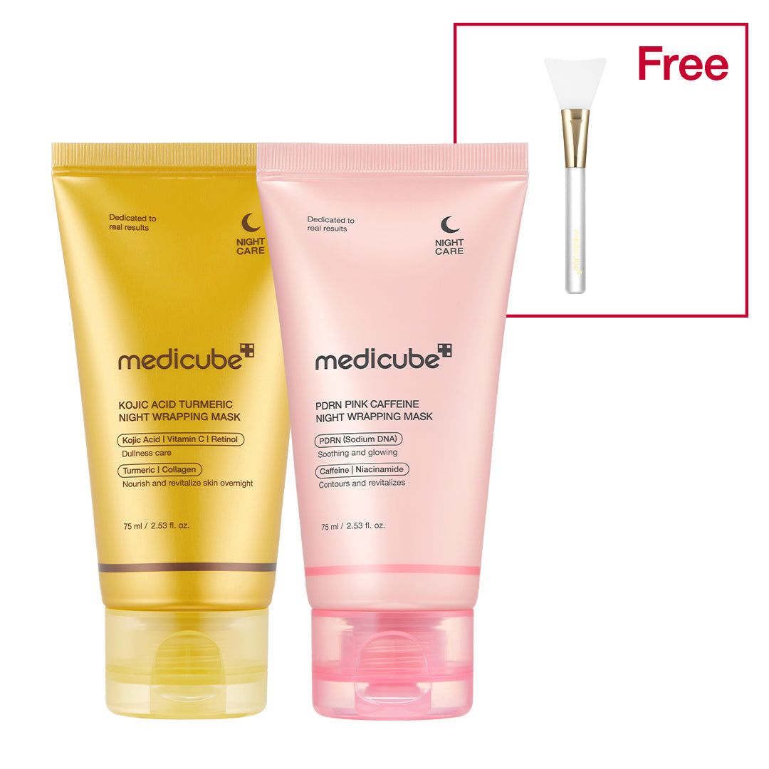PDRN Pink Caffeine Overnight Wrapping Mask - PDRN & Kojic Acid Bundle (2 PACK)