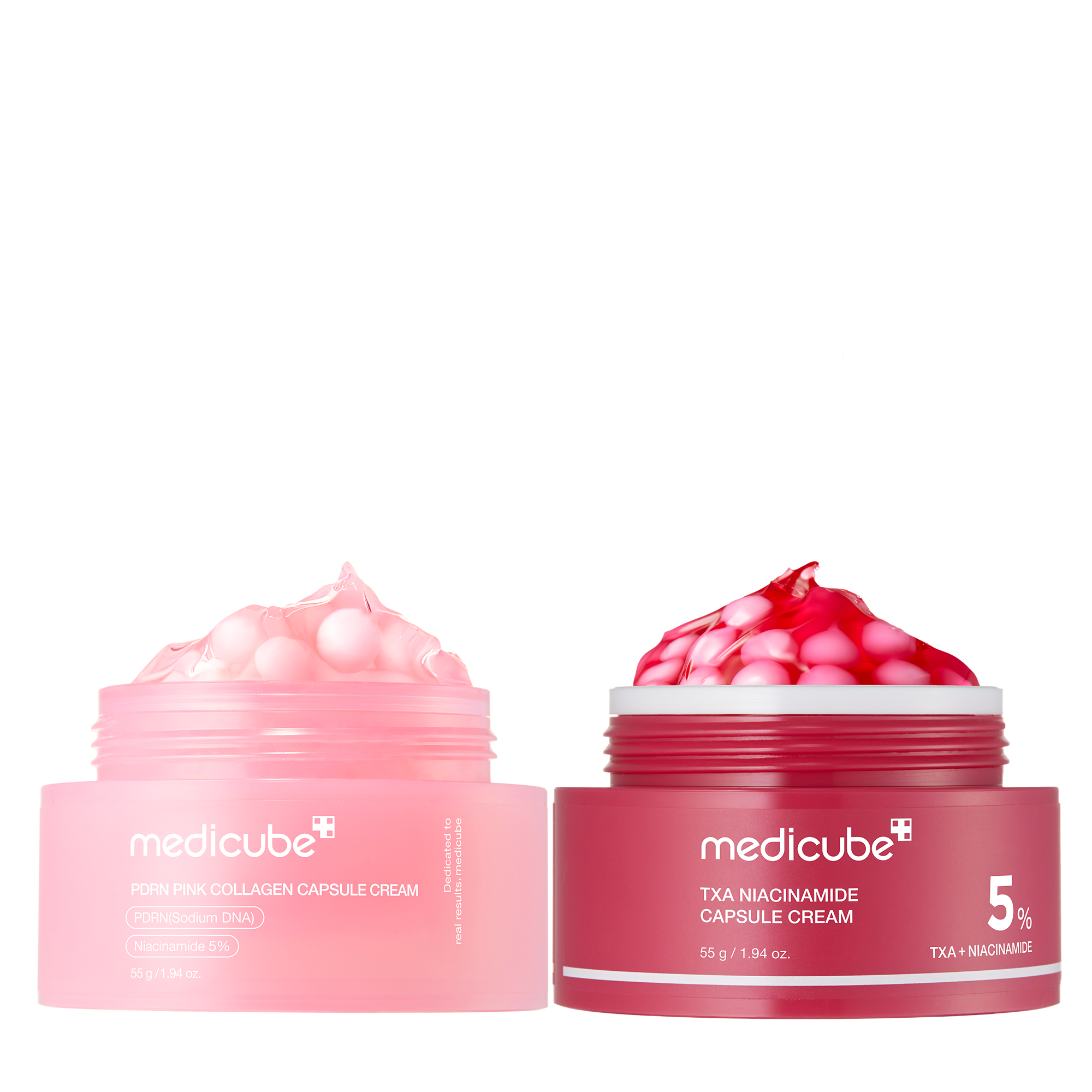 TXA Niacinamide Capsule Cream - PINK & RED Capsule Cream Bundle (2 PACK)